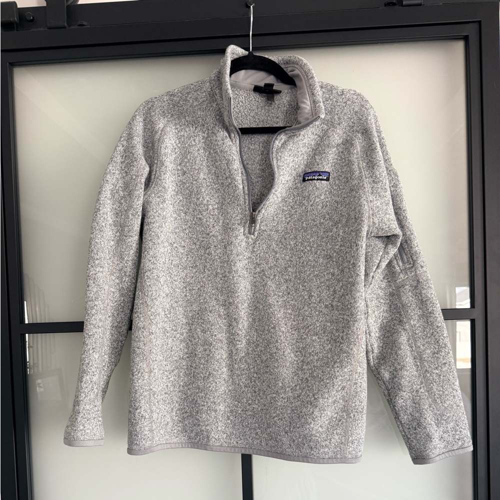 Patagonia Light Gray Fleece Pullover